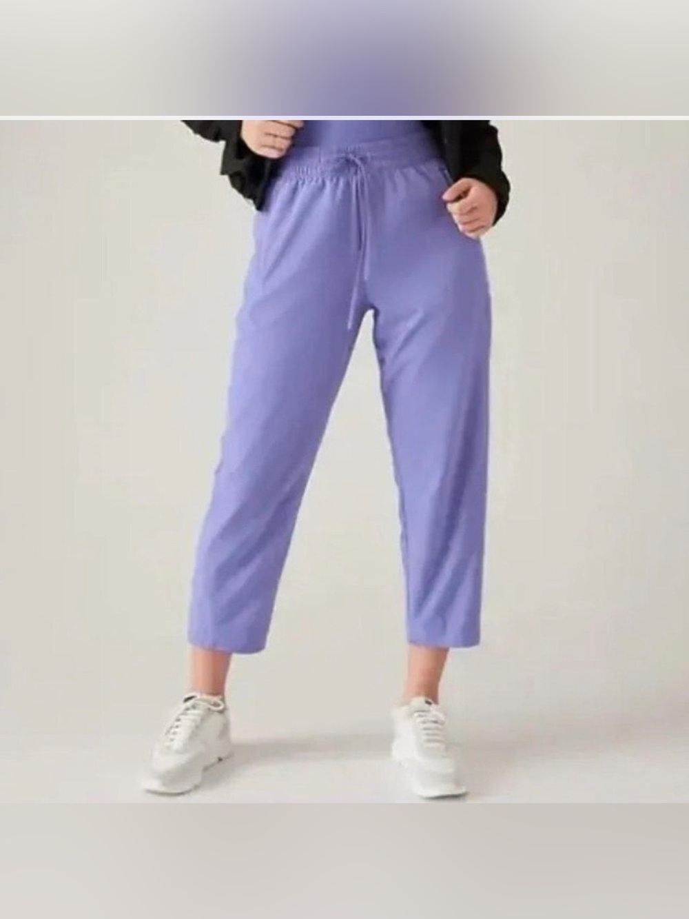 Athleta Women’s Purple Pull On Pants Size 12T Drawstring Casual Travel